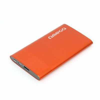 Omega Bateria 5000 Mah Con Carga Usb Naranja